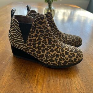 Leopard Print Ankle Boots